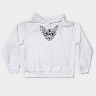 Cat sphinx with the third eye Kids Hoodie